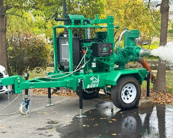 Pompa di trasferimento delle acque reflue di grande cilindrata con motore diesel assistito dal vuoto a bassa rumorosità